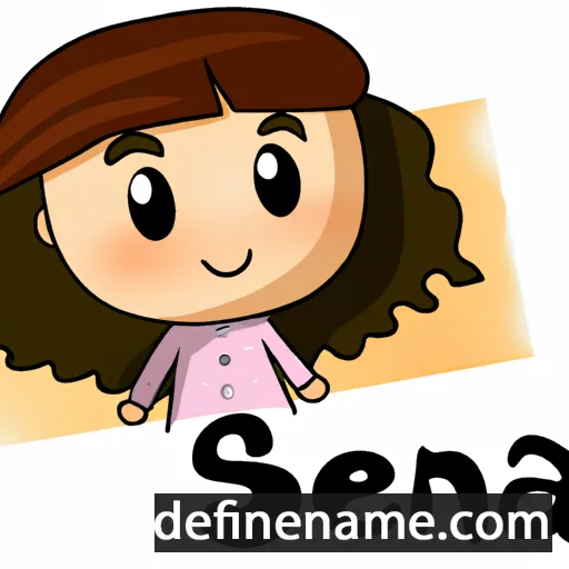 cartoon of the name Sena