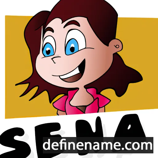 cartoon of the name Sena