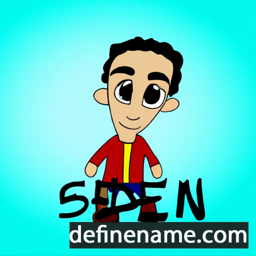 cartoon of the name Senaid