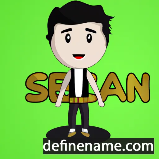 cartoon of the name Senan