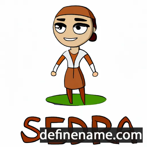 cartoon of the name Sendra