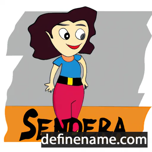 cartoon of the name Sendra