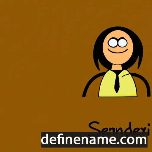 cartoon of the name Sendrine