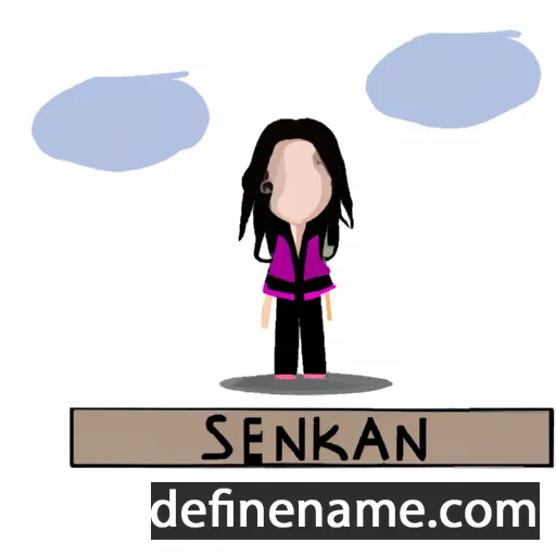 cartoon of the name Senekah