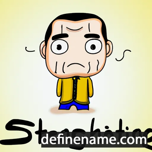 cartoon of the name Sengthong