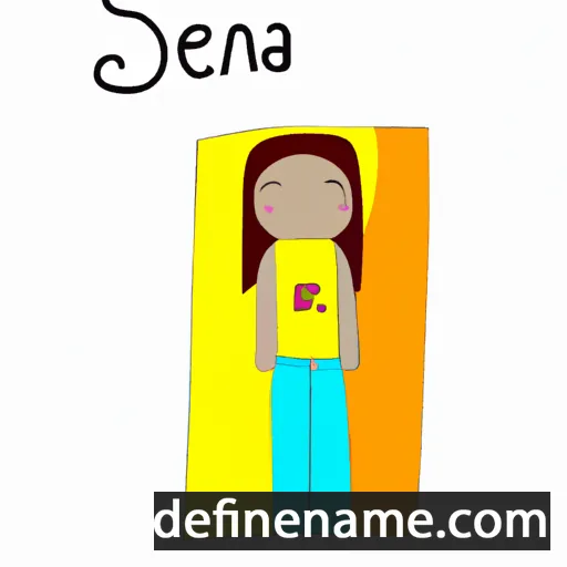 cartoon of the name Senía