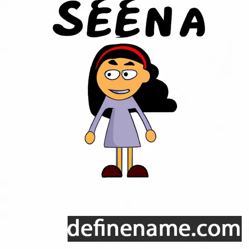 cartoon of the name Seniha