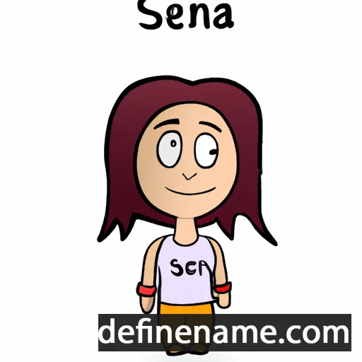 cartoon of the name Senija