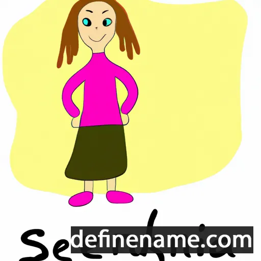 cartoon of the name Senikka