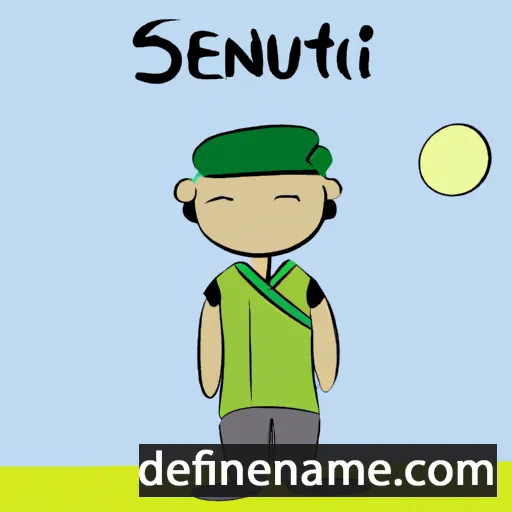 cartoon of the name Senjuti