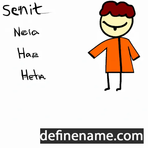 cartoon of the name Sentha