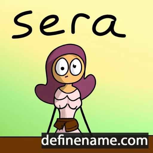 cartoon of the name Šerida