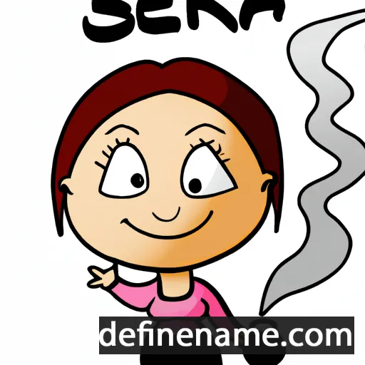 cartoon of the name Šerifa