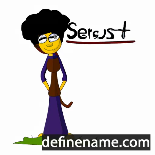 cartoon of the name Senusret