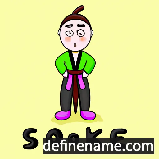 cartoon of the name Seok-yeong