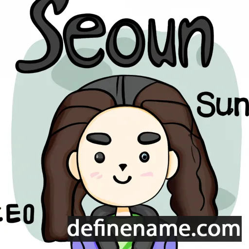 cartoon of the name Seon-hui