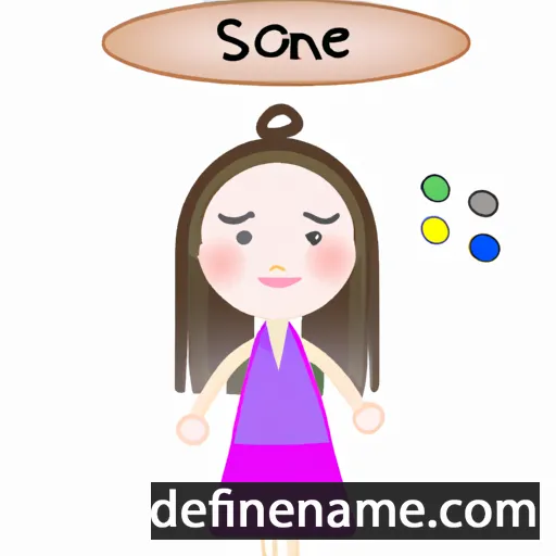 cartoon of the name Seon-ye