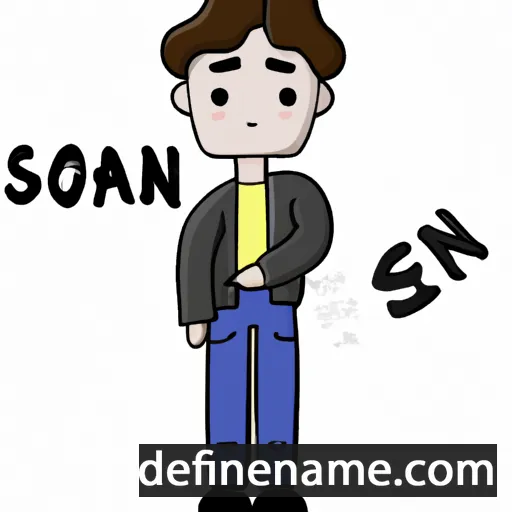 cartoon of the name Seong-han