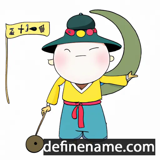 cartoon of the name Seong-moon