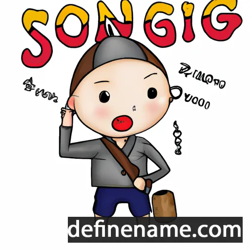 cartoon of the name Seoung-il