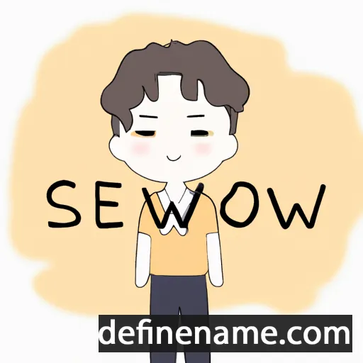 Seowoo cartoon