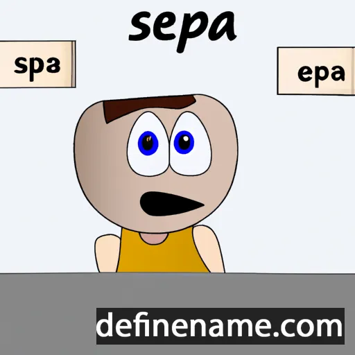 cartoon of the name Sepa