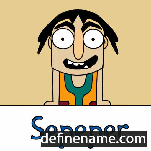 cartoon of the name Sepehr