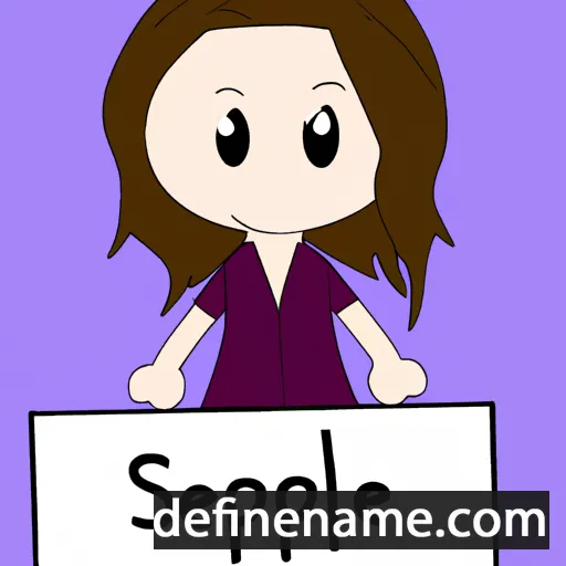 cartoon of the name Sephie