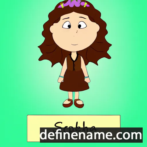 cartoon of the name Sephina