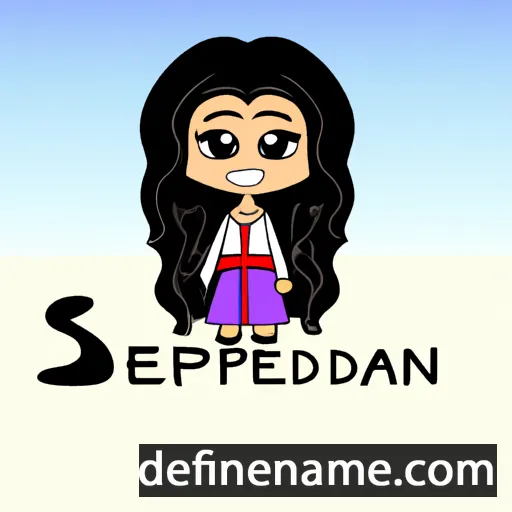 cartoon of the name Sepideh