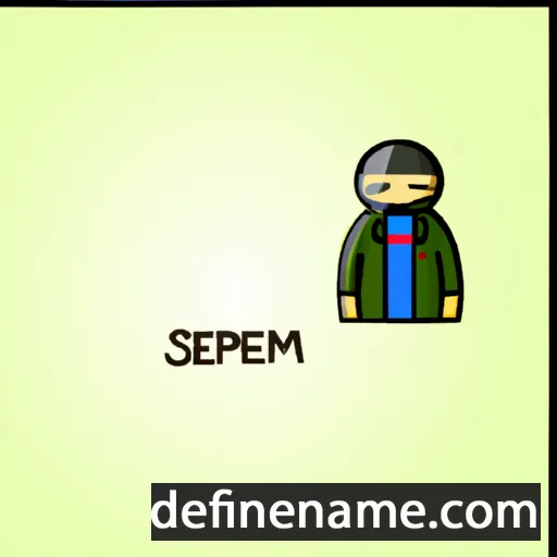 cartoon of the name Septimije