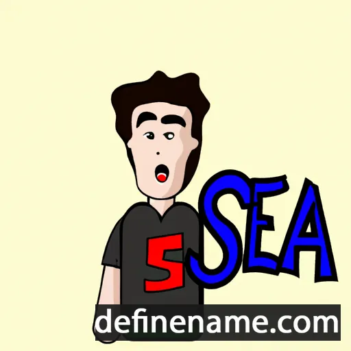 cartoon of the name Seqa