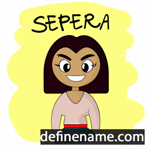 cartoon of the name Serafëna