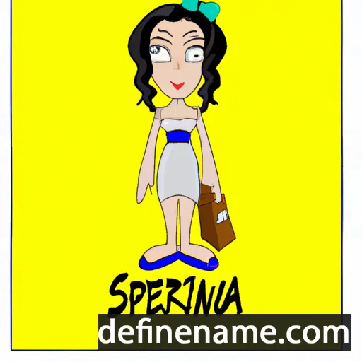 cartoon of the name Seraffina