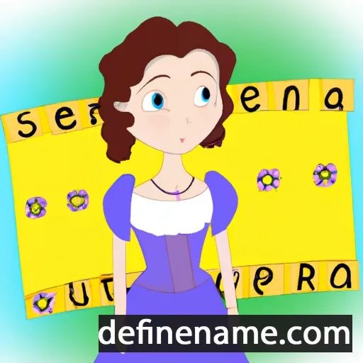 cartoon of the name Serafiina