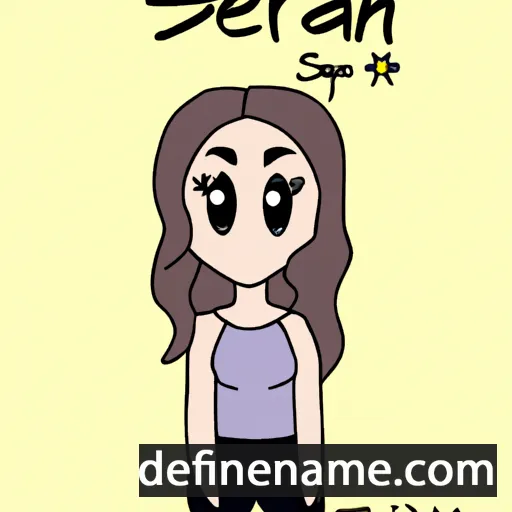 cartoon of the name Serah