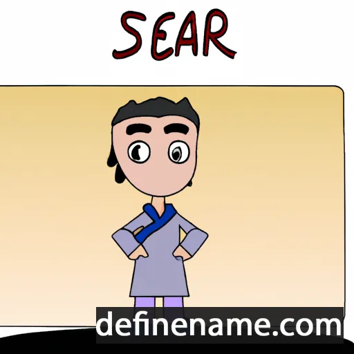 cartoon of the name Seraj