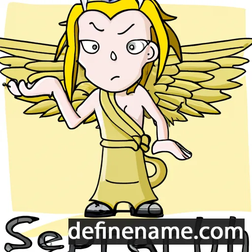 cartoon of the name Seraph