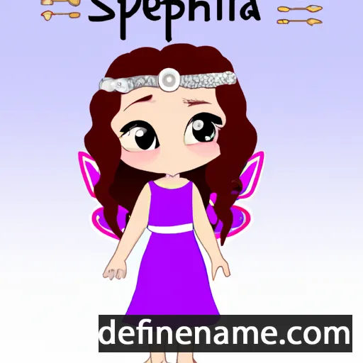 cartoon of the name Seraphika