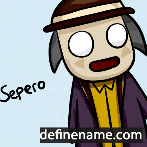 cartoon of the name Serapio