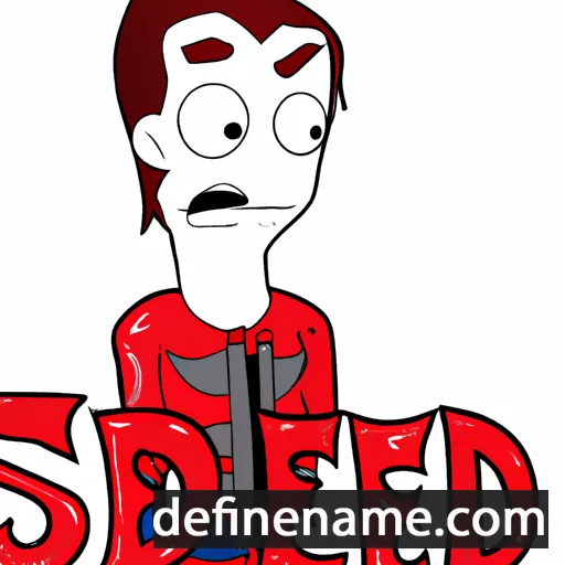 cartoon of the name Sered