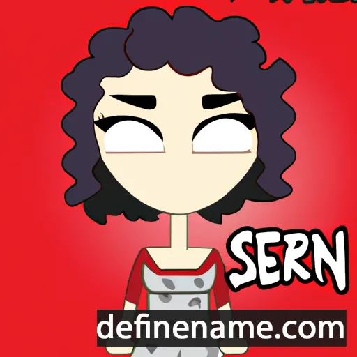 cartoon of the name Sereen