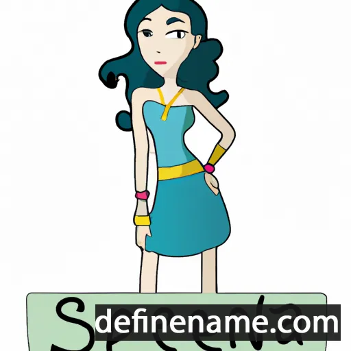 cartoon of the name Sereina