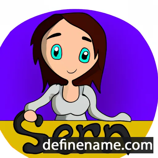 cartoon of the name Seren