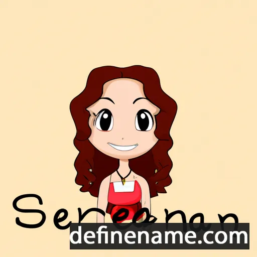 cartoon of the name Serena