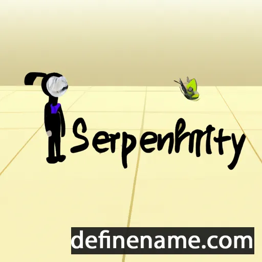 cartoon of the name Serendipity