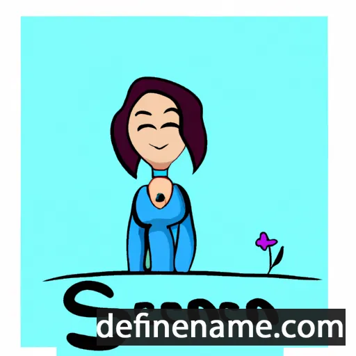 cartoon of the name Serene