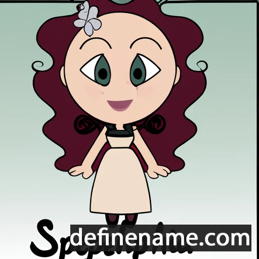 cartoon of the name Serephina