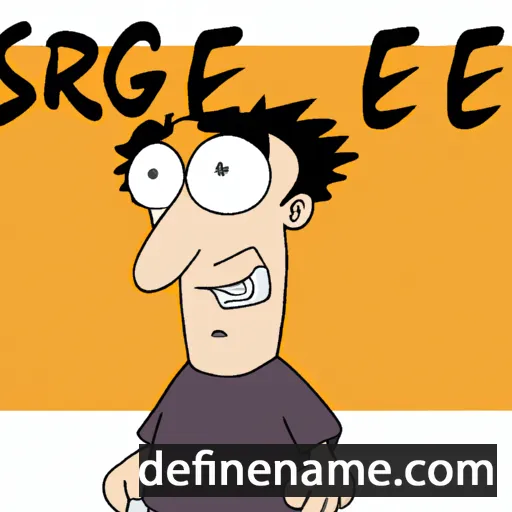 cartoon of the name Serge