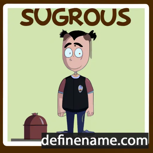 cartoon of the name Sergejus